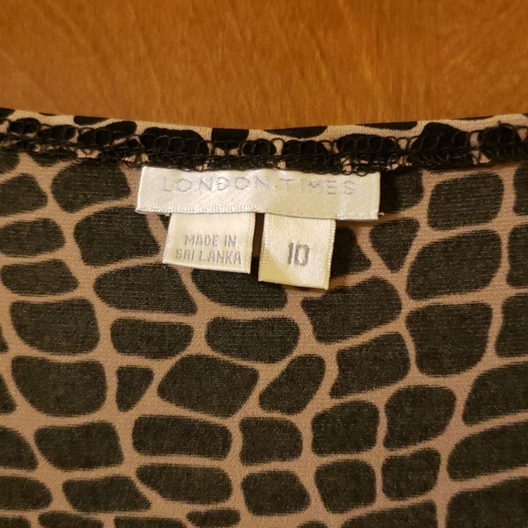 Faux wrap leopard print dress - Picture 4 of 5